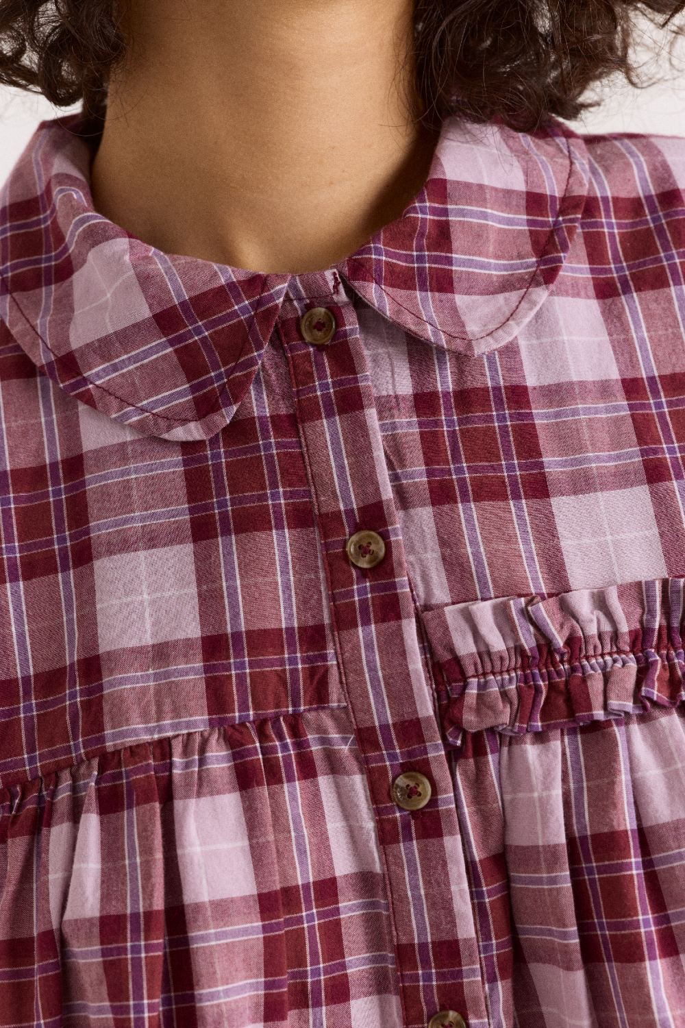 Elio Pyjama Set - Berry Lilac Check