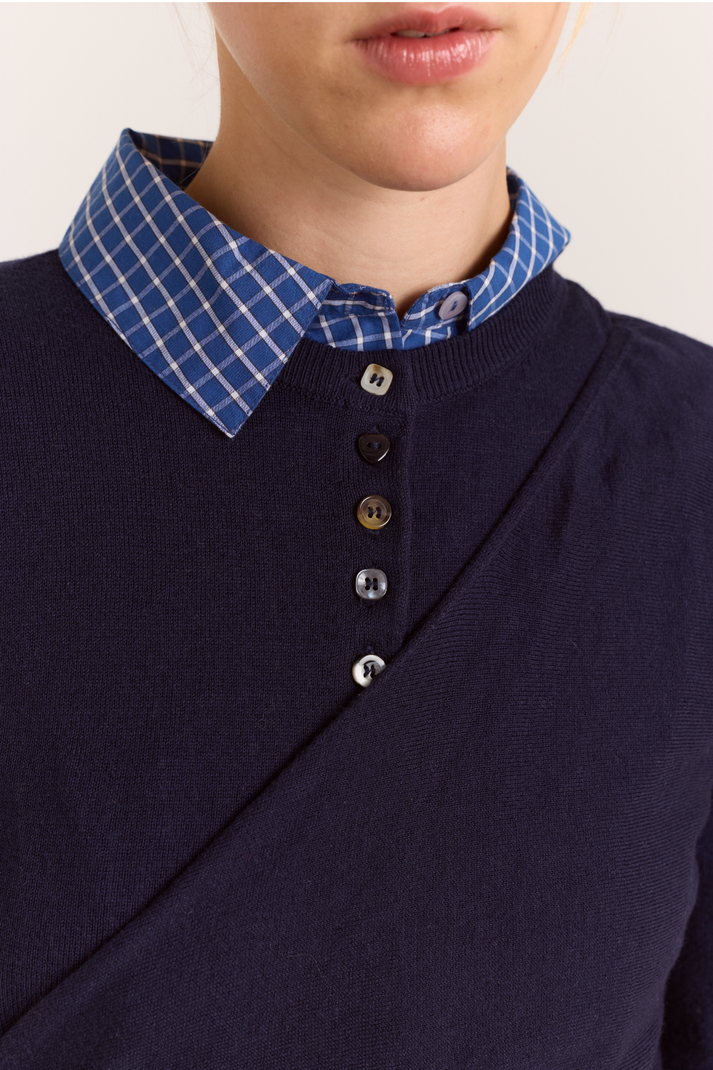 Venna Wrap Cardigan - Navy