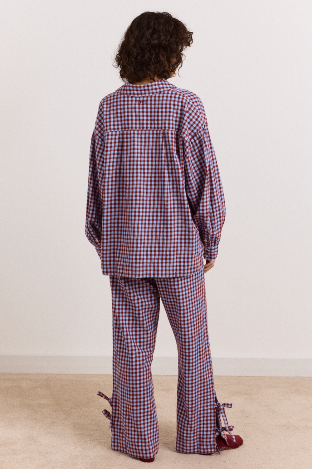 Floki Flannel Pyjama Set - Red & Blue Gingham