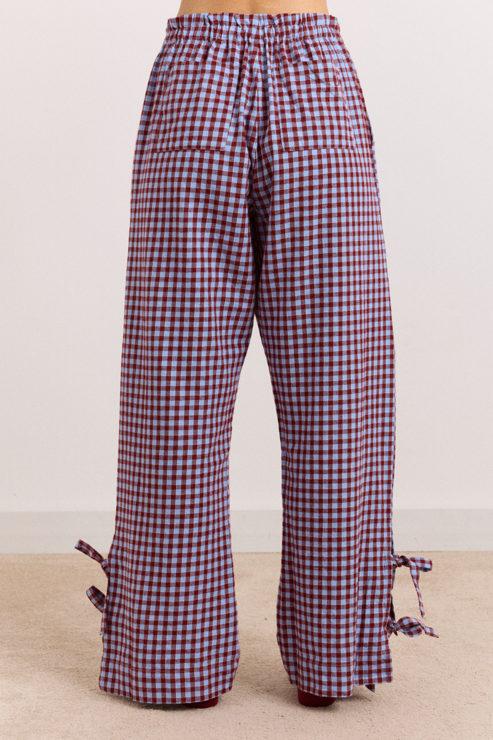 Floki Flannel Pyjama Set - Red & Blue Gingham