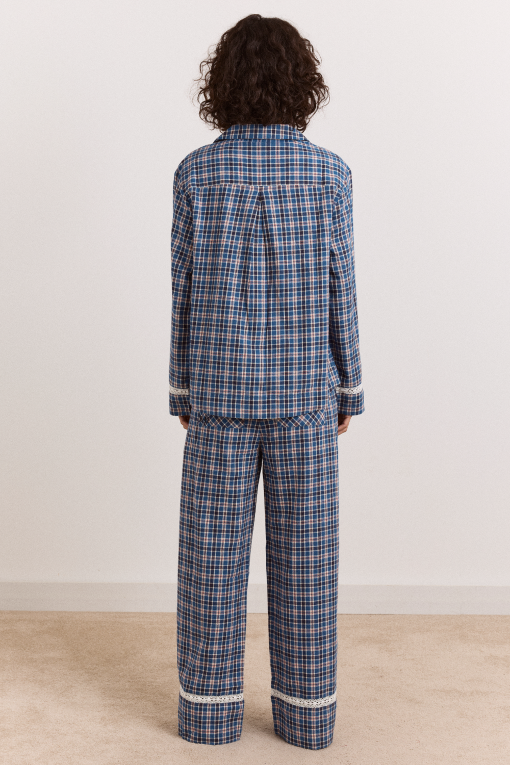 Hartle Flannel Pyjama Set  -  Boysie Blue Check