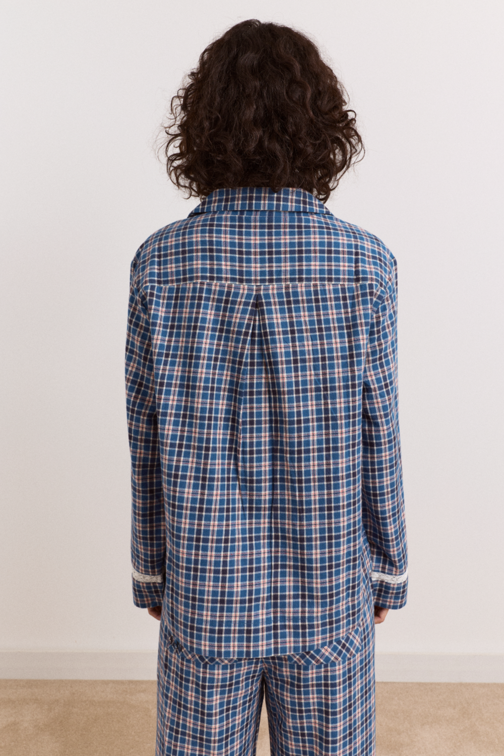 Hartle Flannel Pyjama Set  -  Boysie Blue Check