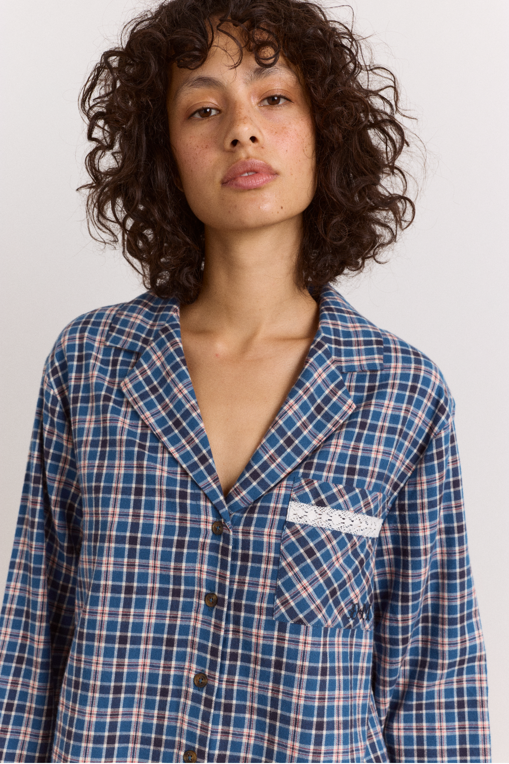 Hartle Flannel Pyjama Set  -  Boysie Blue Check