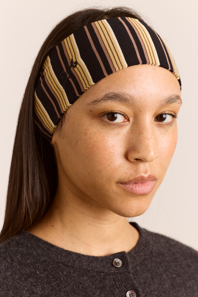 Stripe Headband - Chestnut Stripe