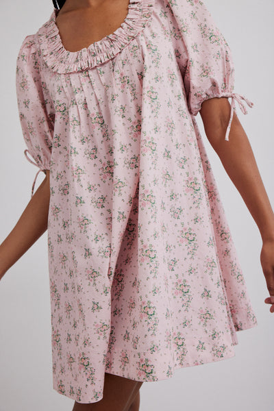 jemima ruffle mini dress - vintage floral