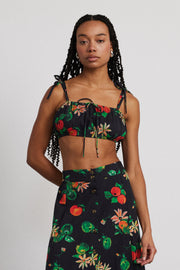 karmen ruche bralet - apple print