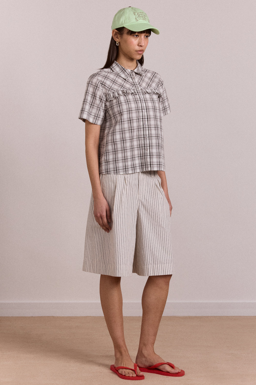 Kirby Shirt - Greyscale Check – Damson Madder