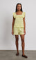 kitty ruffle nightwear set- yellow