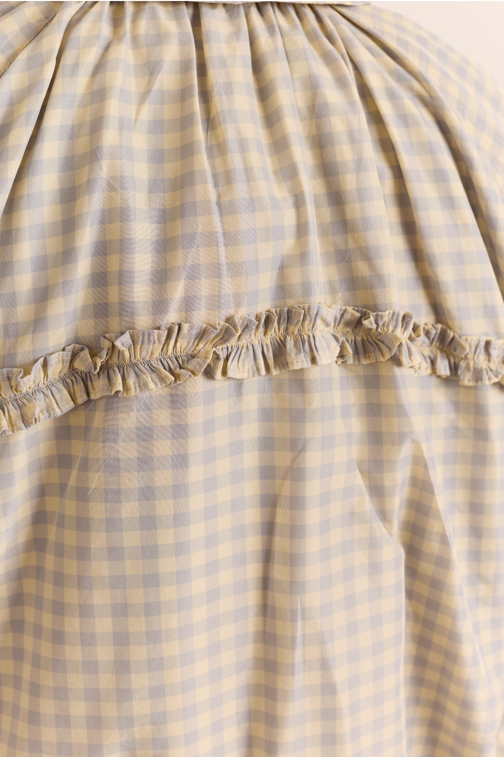 Lailah Lightweight Shell Jacket - Oyster Gingham