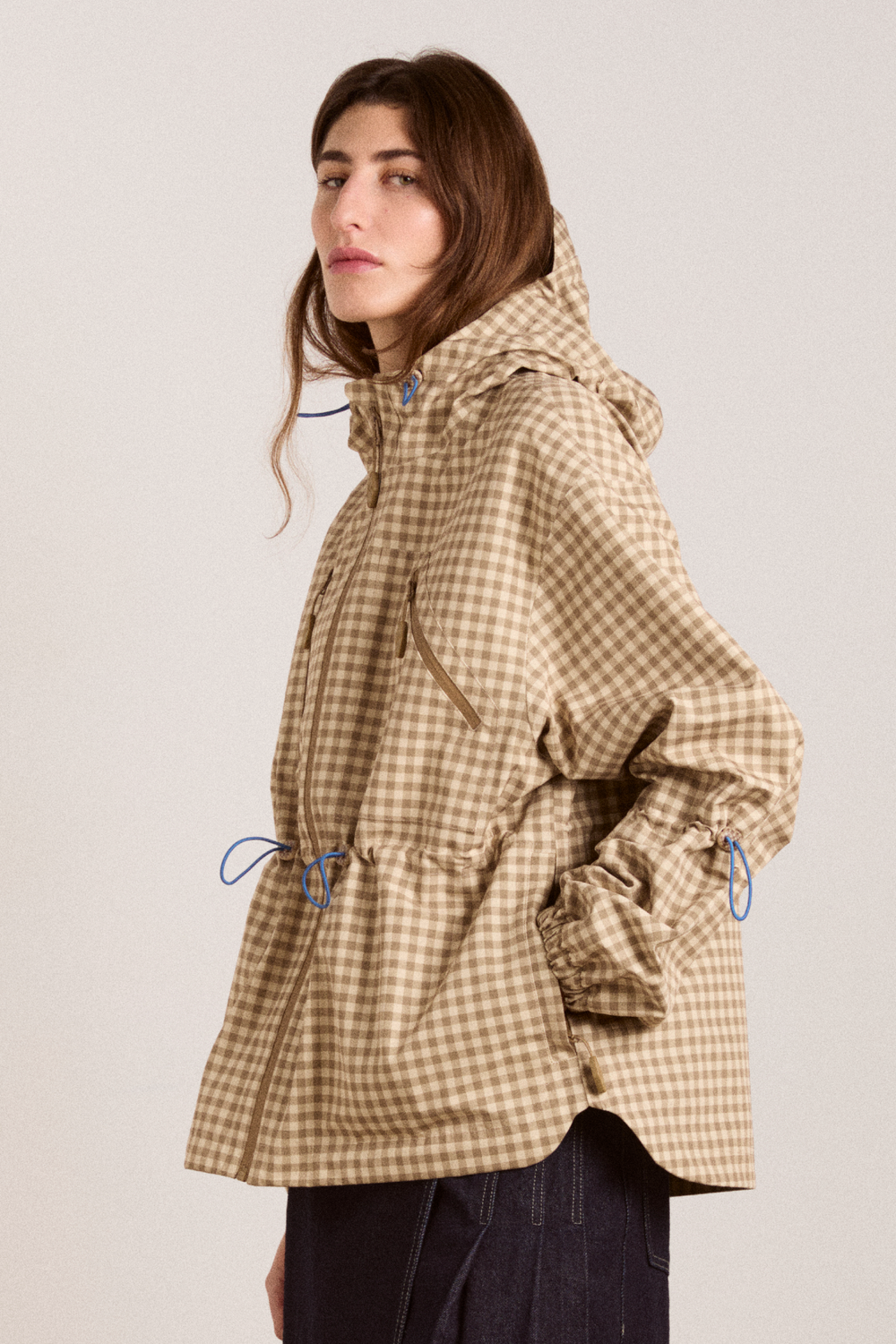 matilda raincoat - gingham