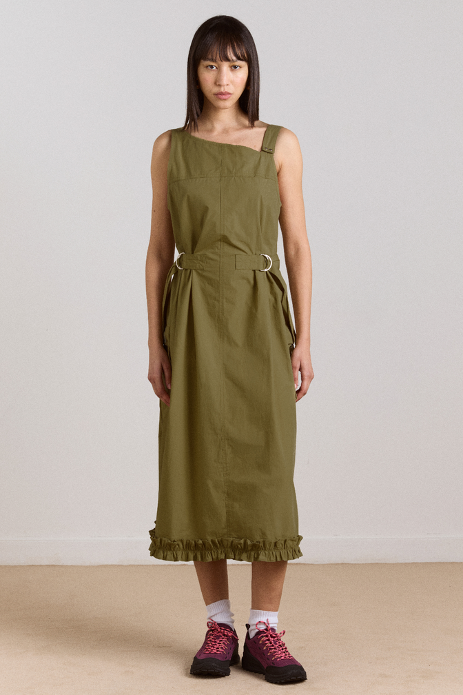 tate midi dress - olive