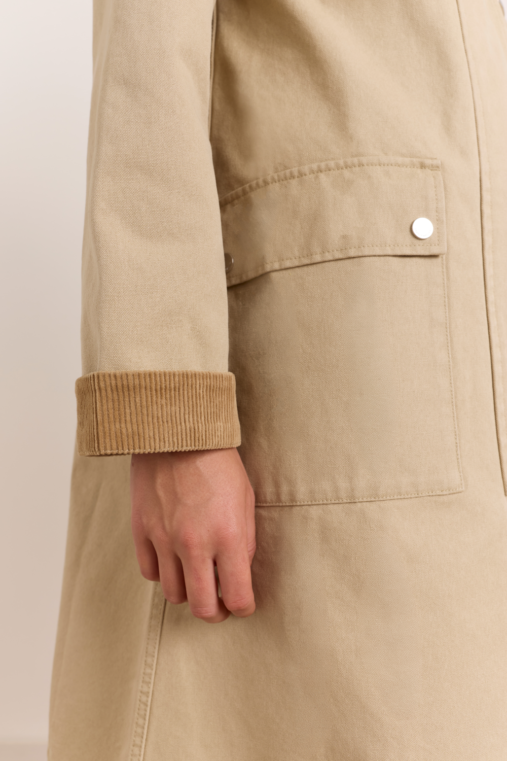 Antoine Barn Jacket - Light Stone