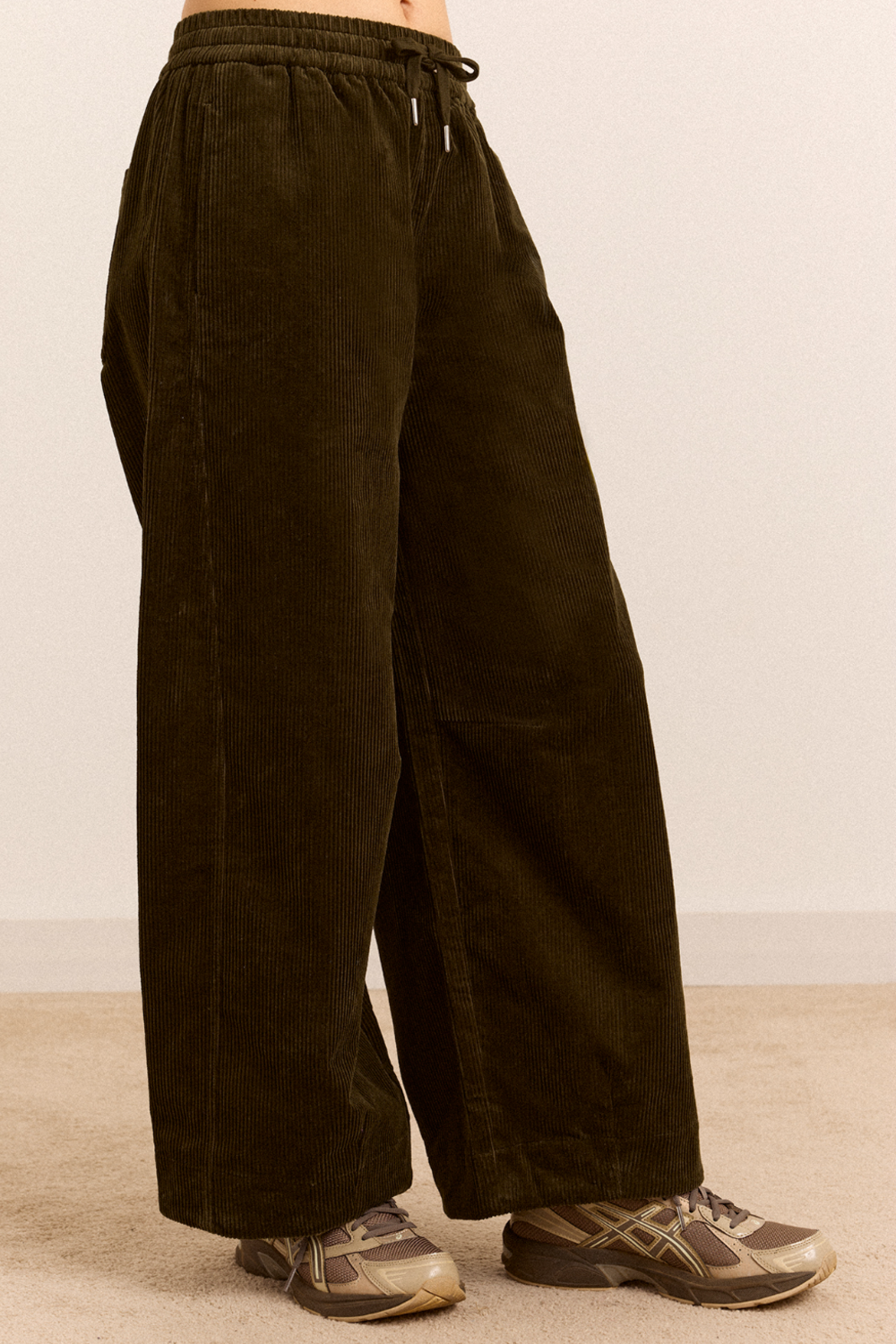 Felix Cord Trouser - Dark Olive
