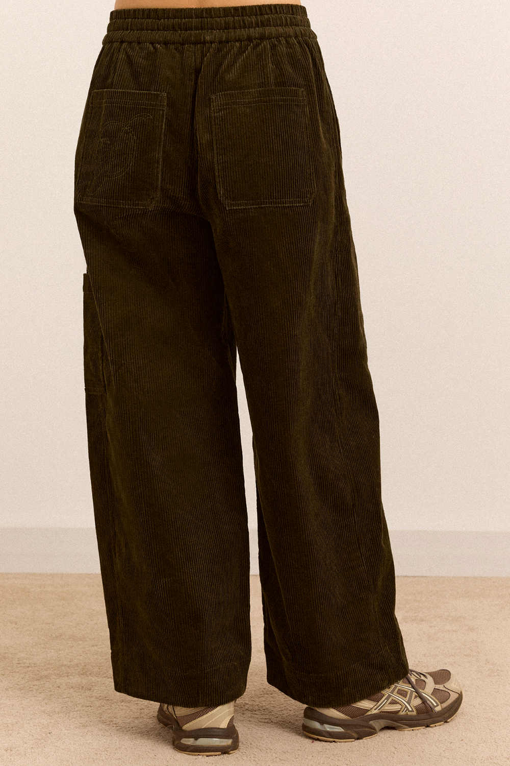 Felix Cord Trouser - Dark Olive