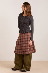 peggy smocked cardi - blue stripe