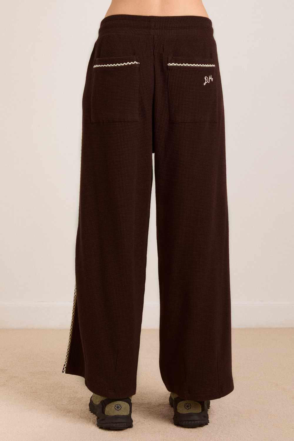 piper waffle jogger - chocolate