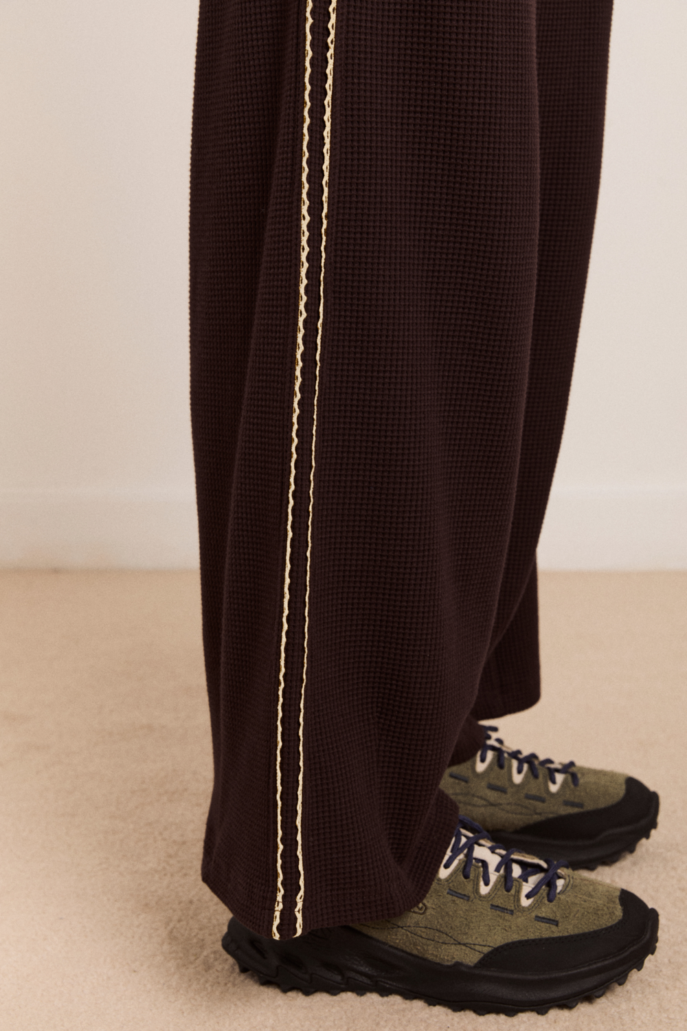 piper waffle jogger - chocolate