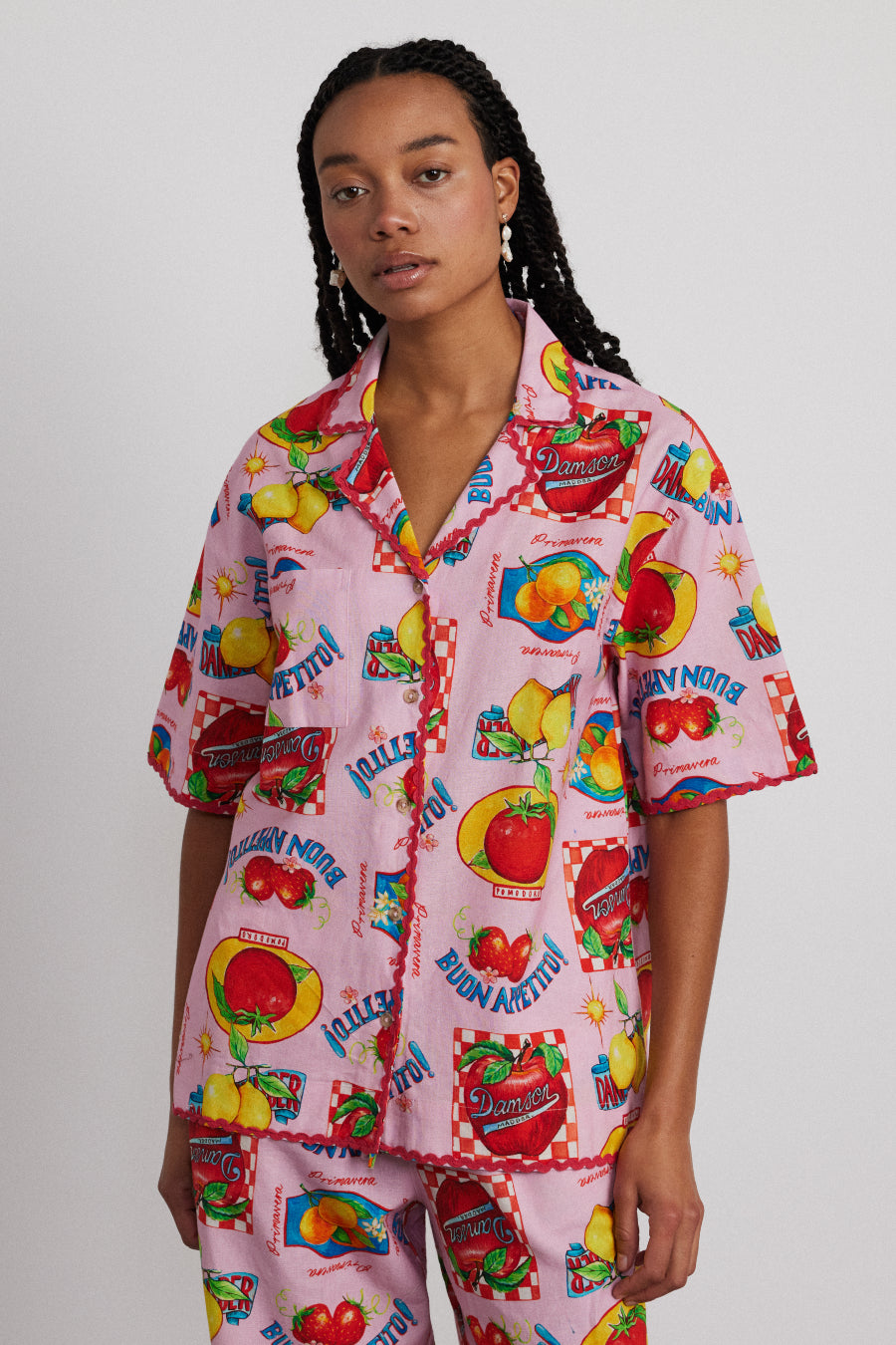 chlo shirt - fruit labels