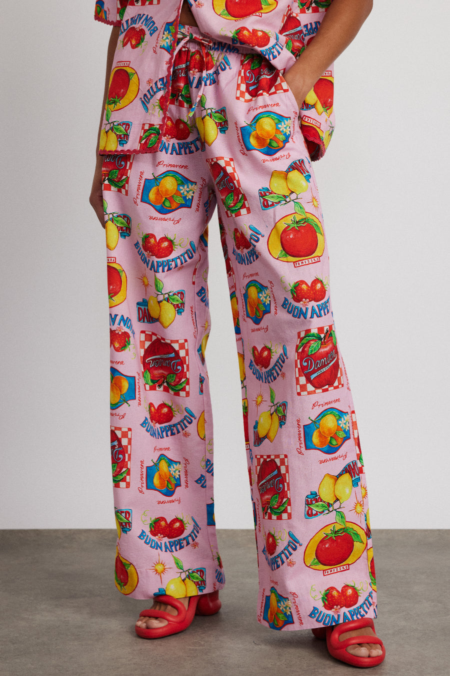 chlo trouser - fruit labels