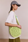rae circle swirl bag - celery