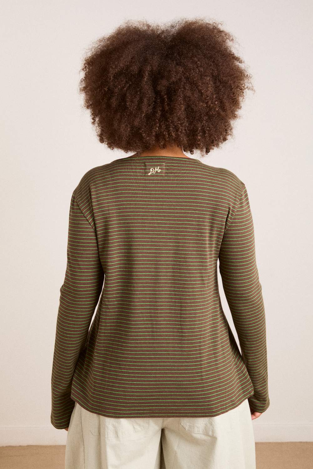 raelynn tee - green stripe