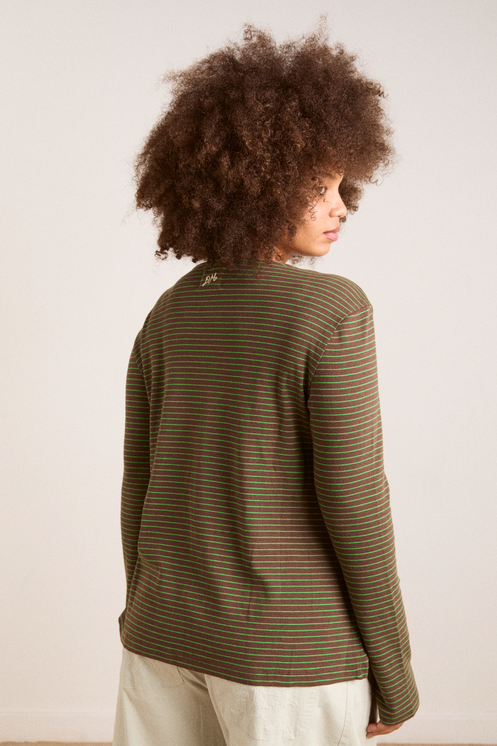 raelynn tee - green stripe