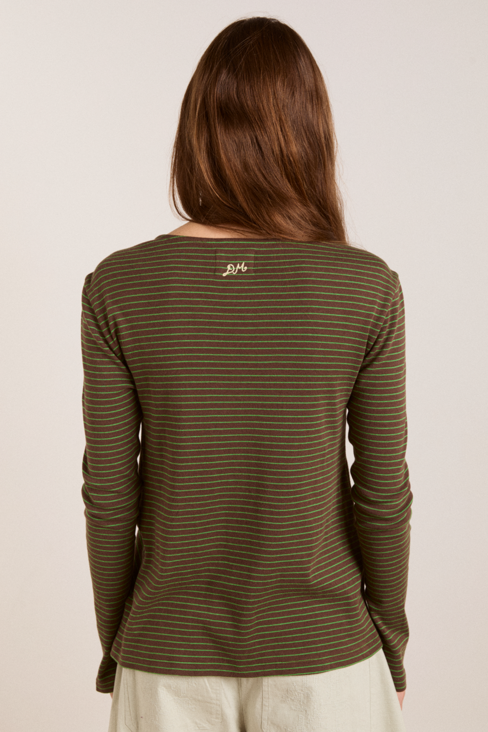 raelynn tee - green stripe