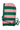 HOOD WITH TIE IN PINK GREEN STRIPE