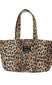 canvas leopard tote bag