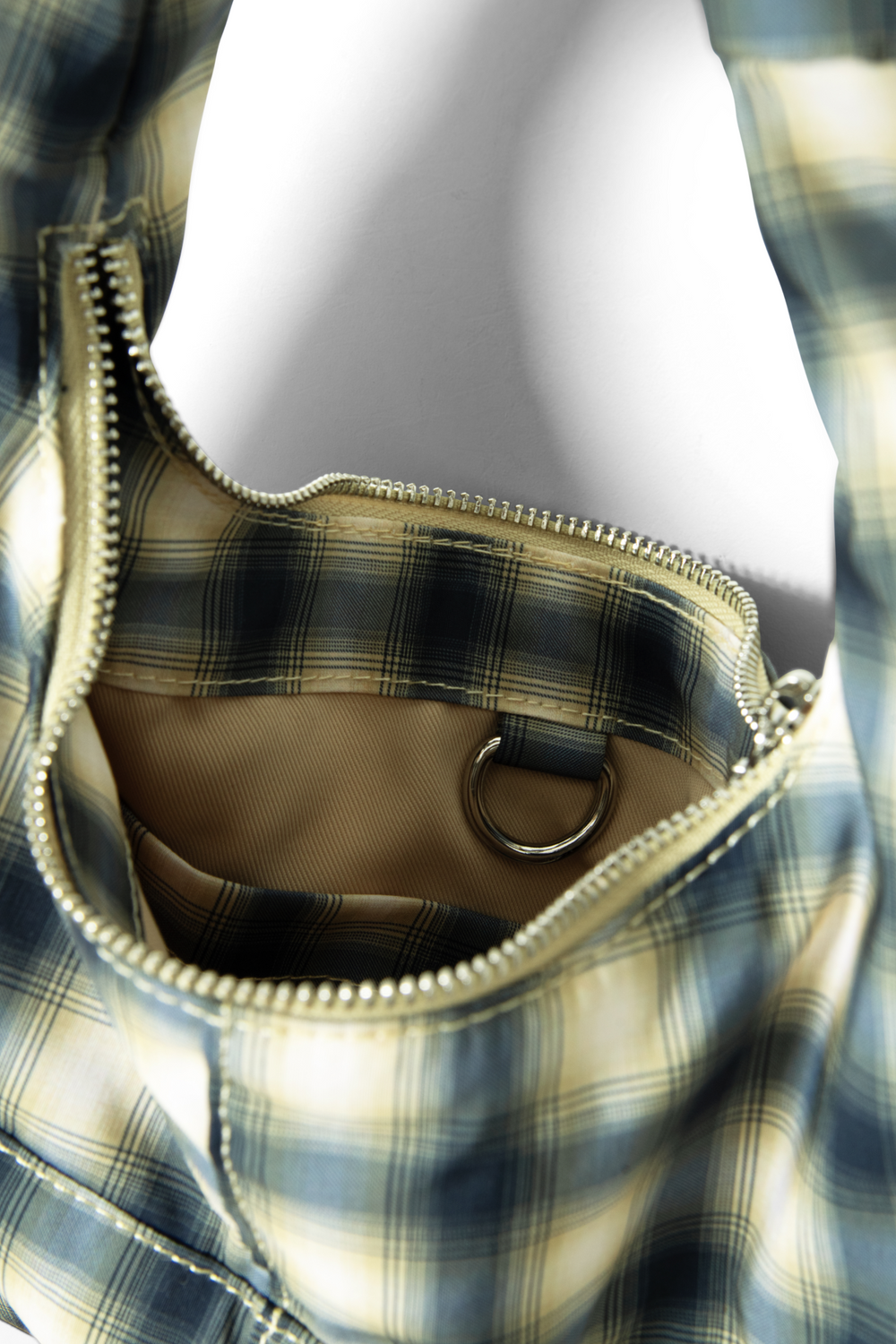 Roo Tie Bag In Cardamon Check