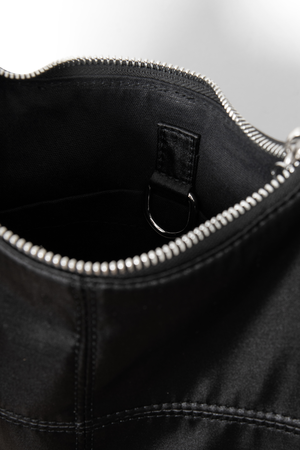 Roo Bow Tie Bag - Black Satin