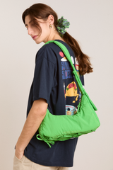 puffy saz bag - green