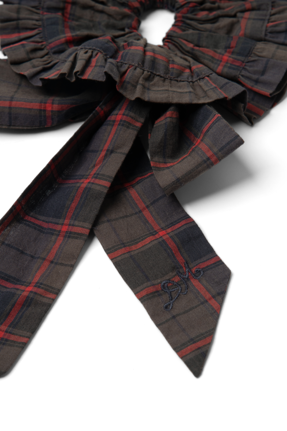 Tie Detail Scrunchie - Sirius Check