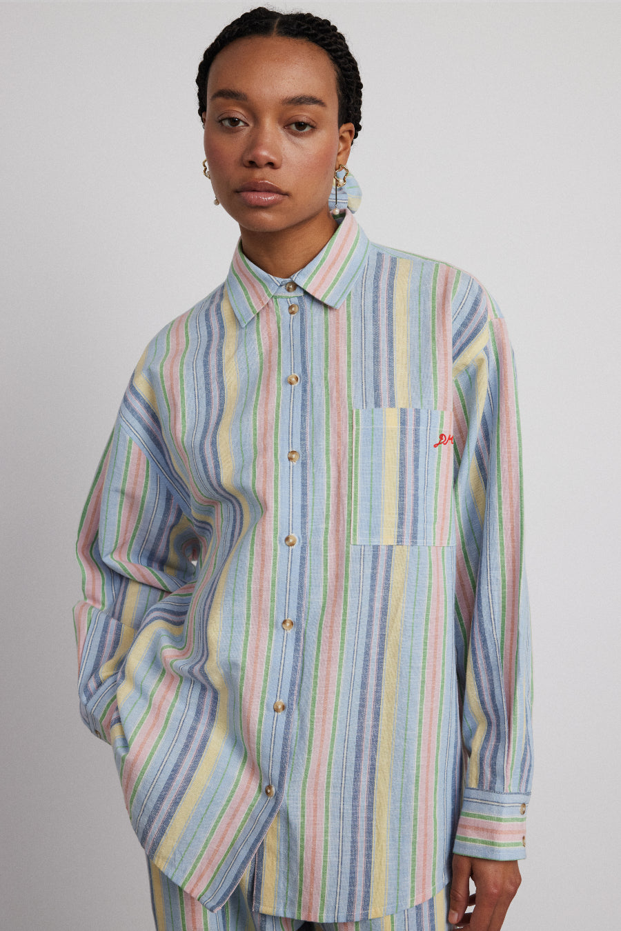 skyla shirt - multi stripe