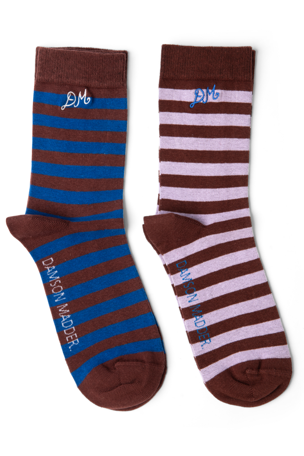 2 Pack Sock - Mix Choc Stripe