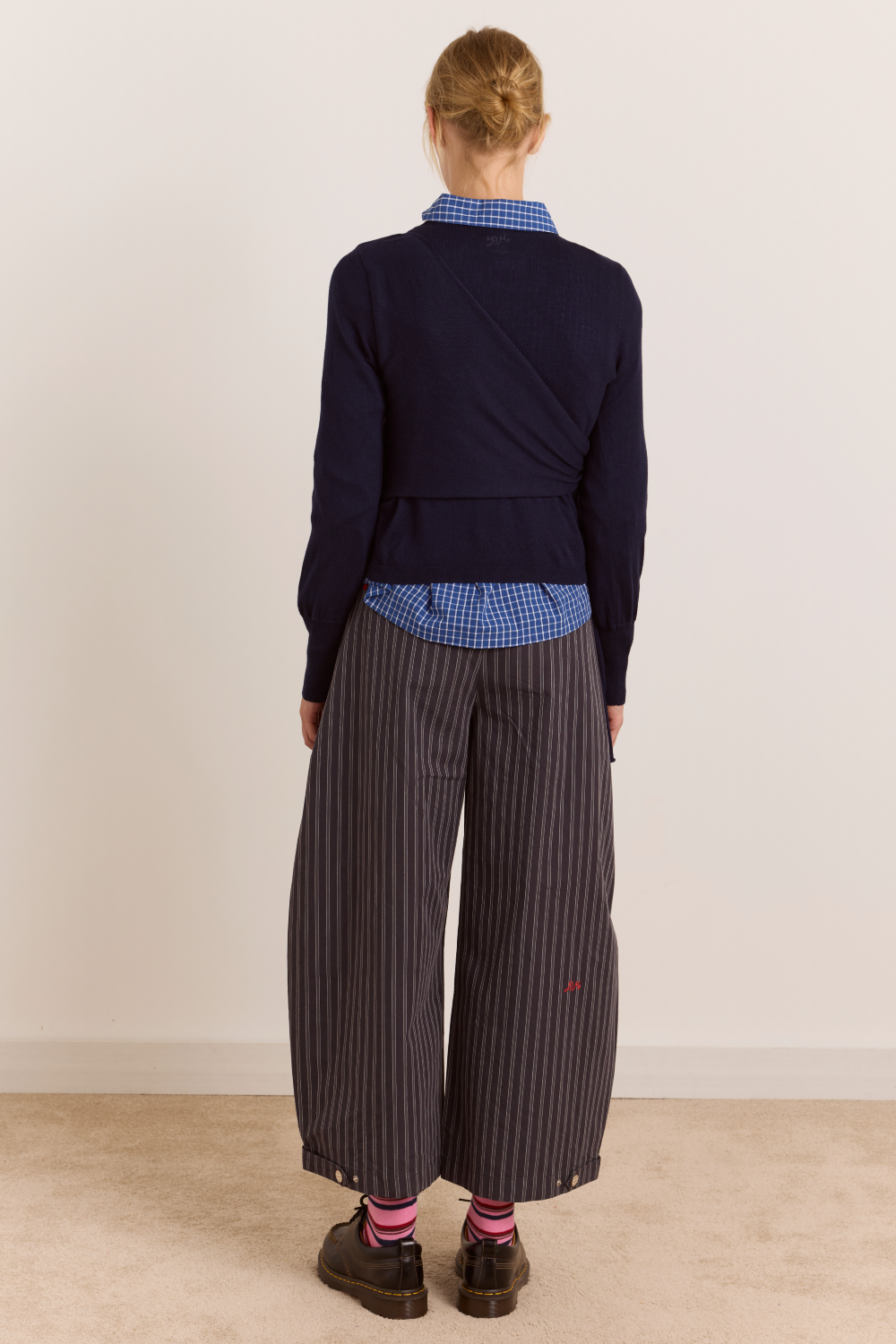 Venna Wrap Cardigan - Navy