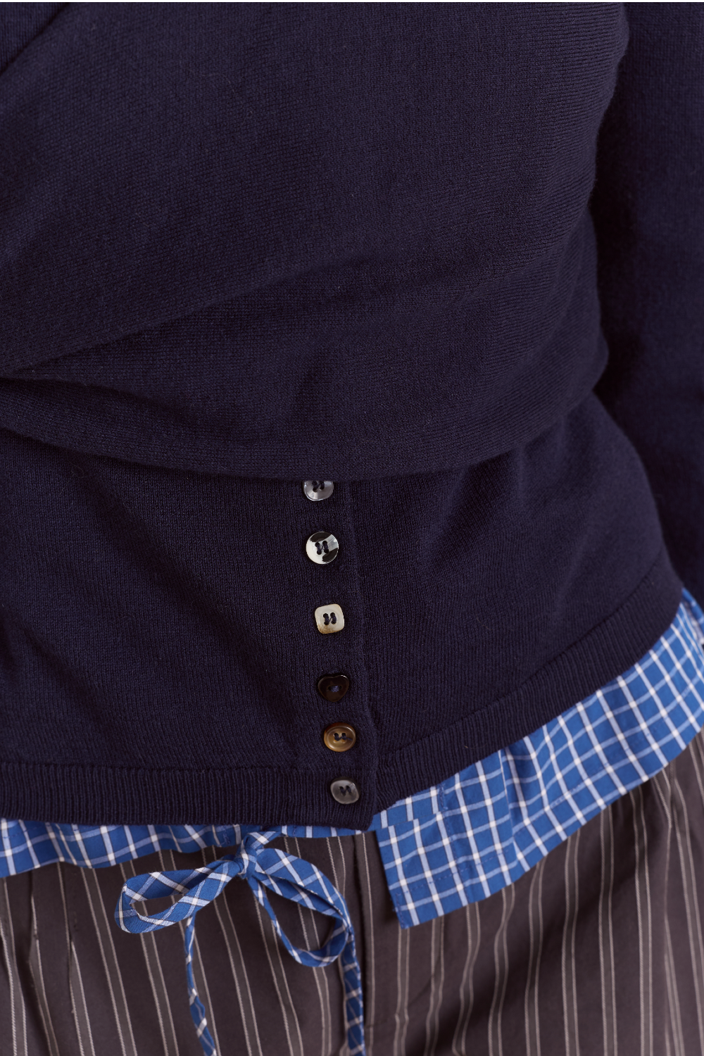 Venna Wrap Cardigan - Navy