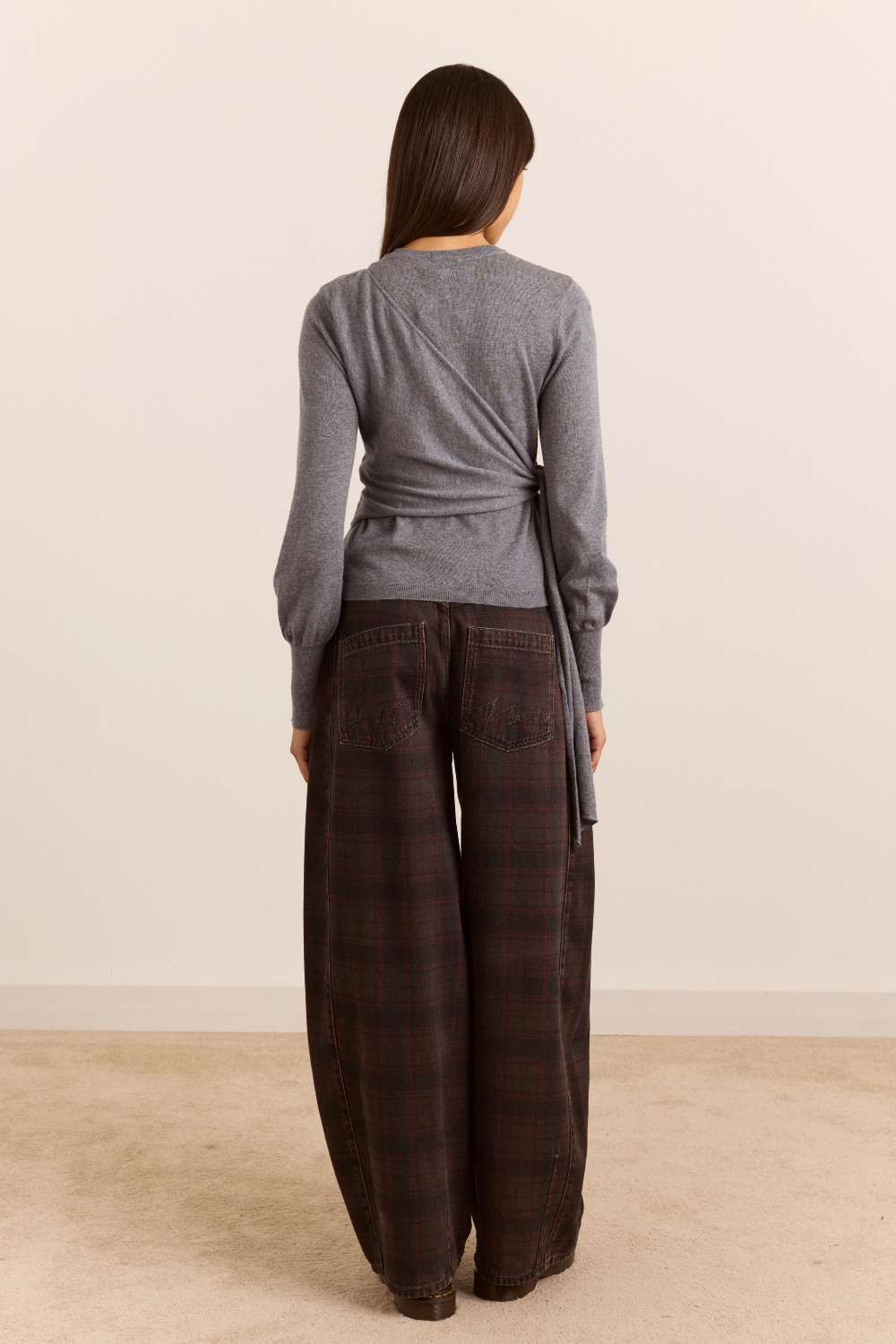 Venna Wrap Cardigan - Grey
