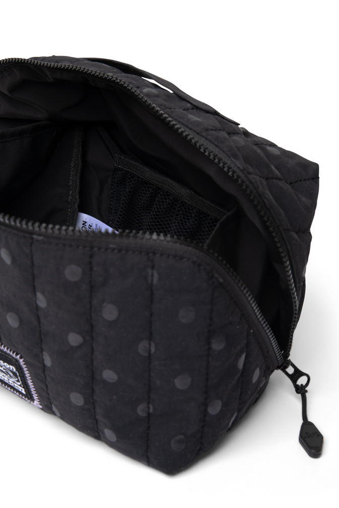 Large Wash Bag - Athena Black Spot