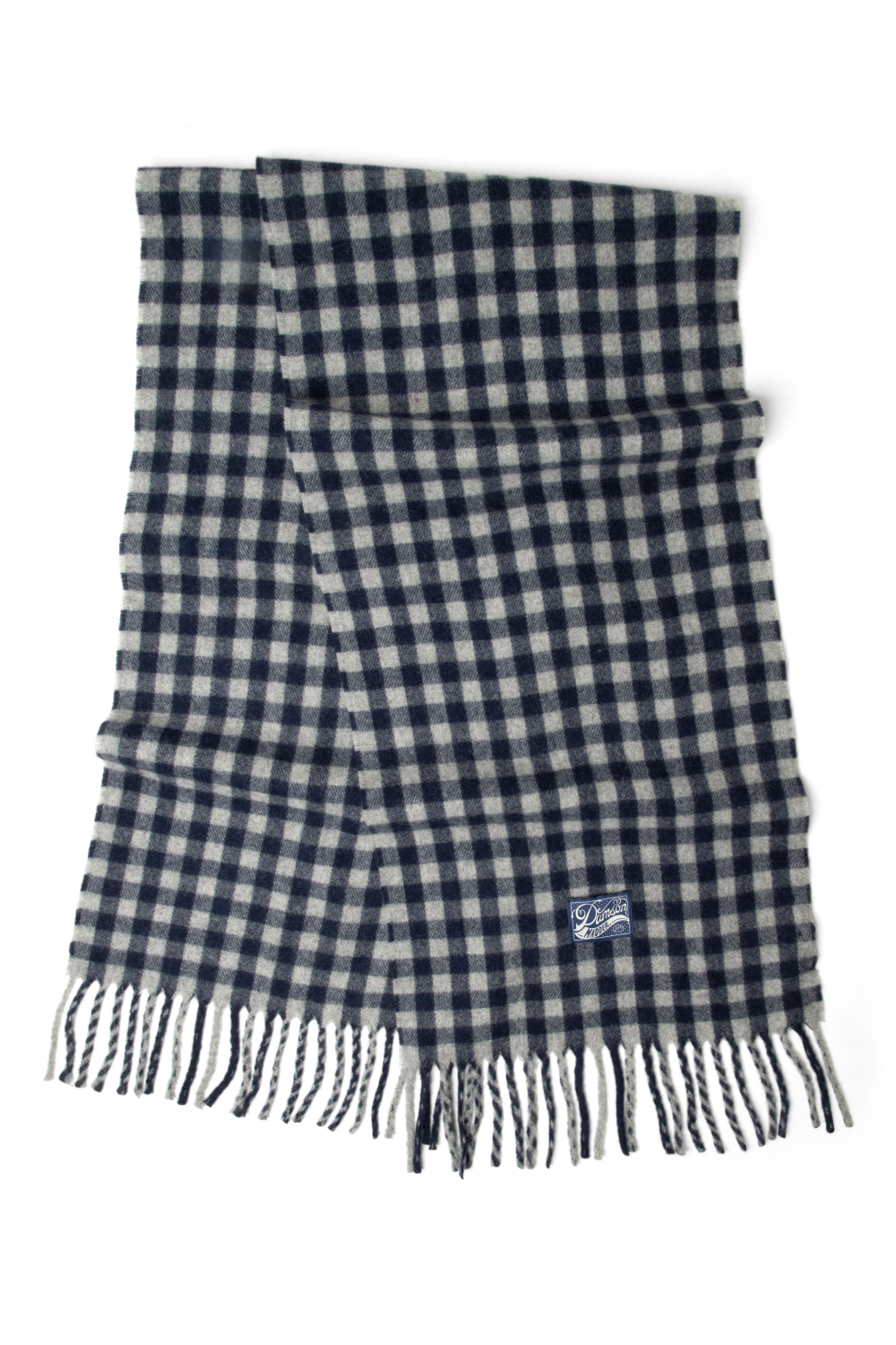 Wool Tassle Scarf - Willow Gingham