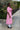 cassie pink bow midi dress