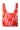 SHOPPER BAG IN RED 70S FLORAL PRINT